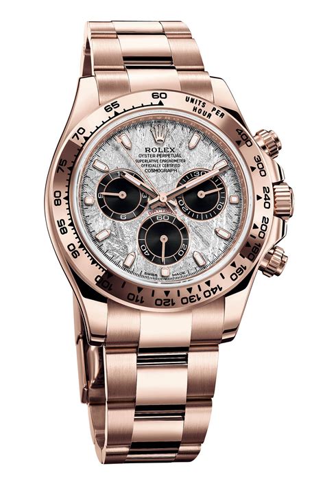 rolex cosmograph daytona ss 18ct white gold meteorite dial|More.